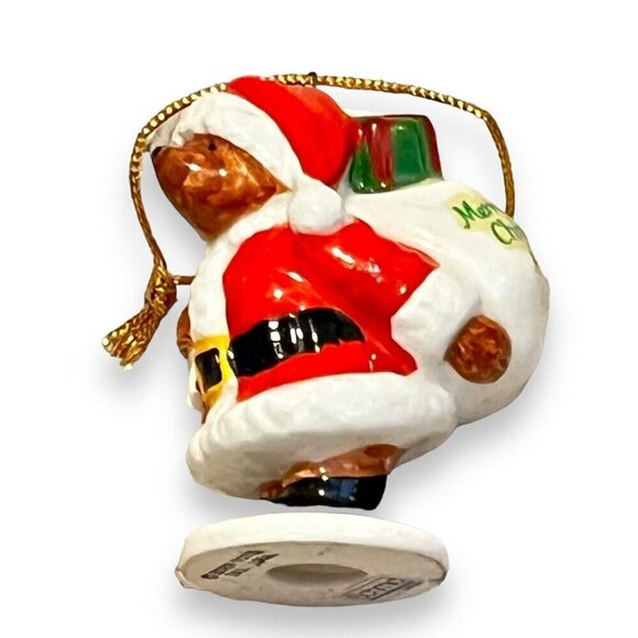 Paddington Bear Santa Claus 3” Christmas Ornament Vintage 1984 - Picture 3 of 9